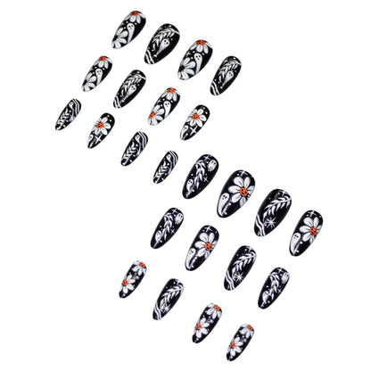 Gothic Floral Nail Art Set