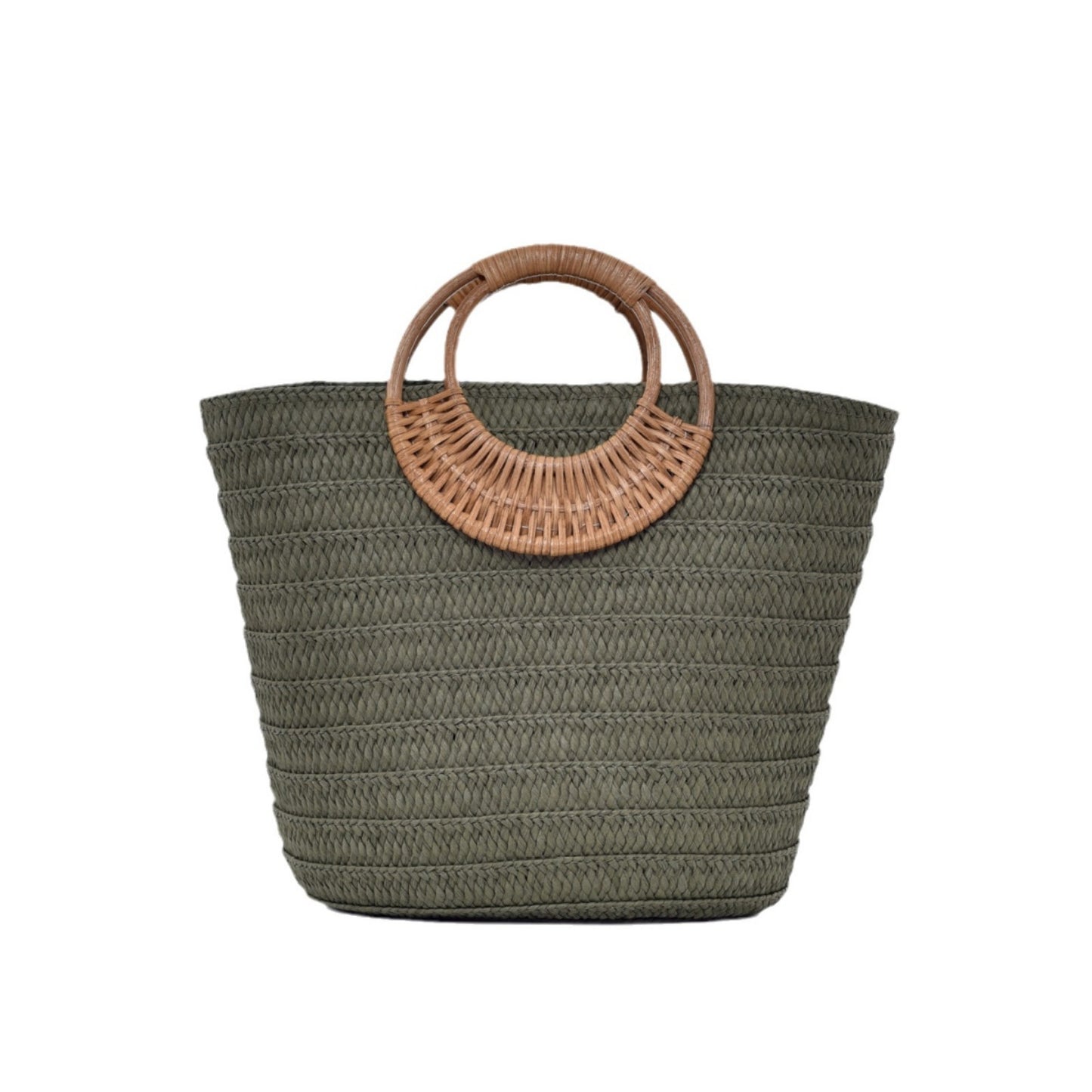 Handtasche mit Geflochtenem Griff Brehn