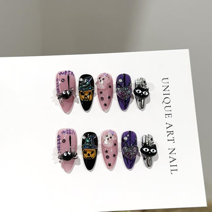 Halloween-Themen Press-On Nagel Set