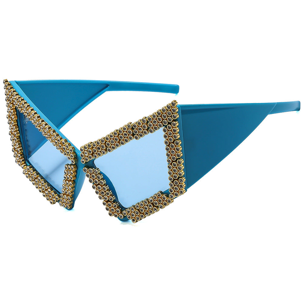 Damen Sonnenbrille im extravaganten Design mit luxuriösem Strassbesatz Brehn