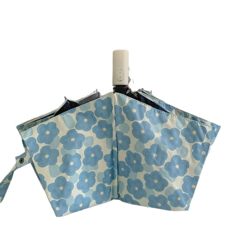 Damen Faltbarer Regenschirm mit floralem Muster Brehn