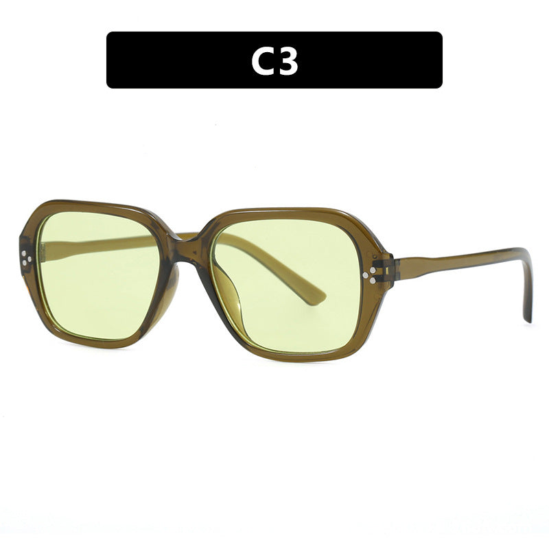 Damen stylische Sonnenbrille im trendigen Geometrie-Design Brehn