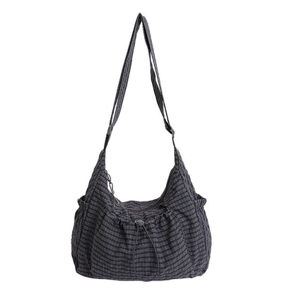 Lässige Gingham Tragetasche