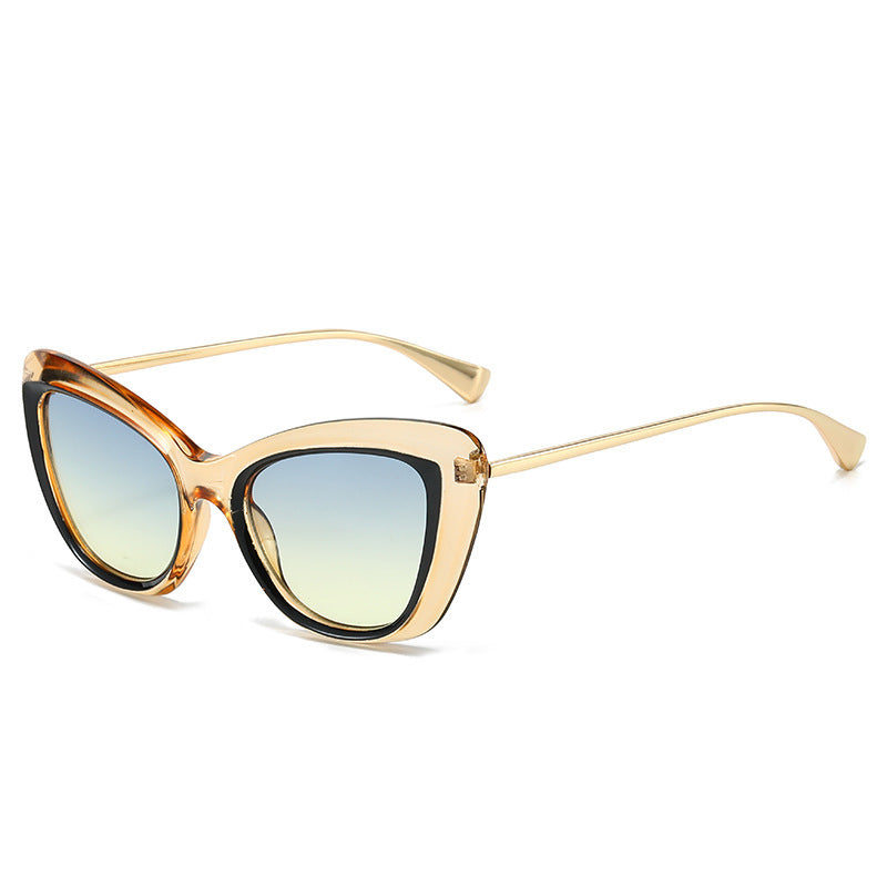 Damen Cat-Eye Sonnenbrille mit elegantem Metallrahmen Brehn