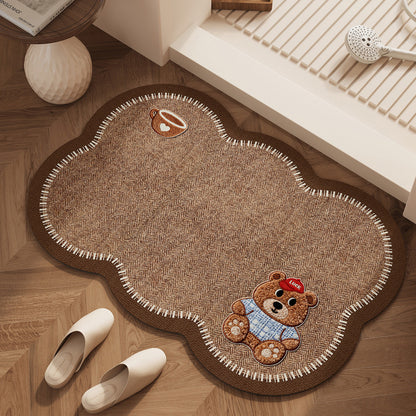 Niedlicher Teppich in Form eines Teddybären