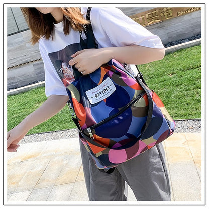 Bunter geometrischer Muster-Rucksack Brehn