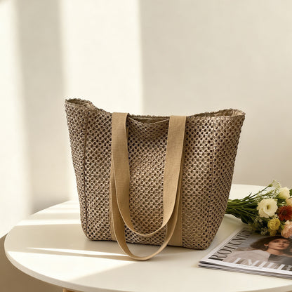Stylische Geflochtene Strandtasche