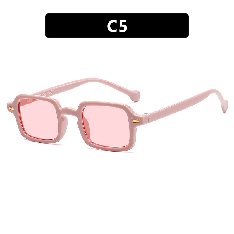 Damen exklusive quadratische Sonnenbrille mit elegantem Metallrahmen und UV-Schutz Brehn
