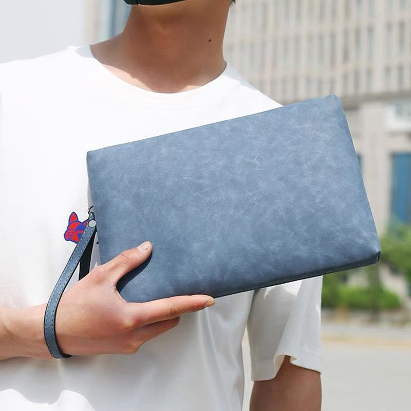 Premium Soft Fauxleder Reißverschluss Tasche Brehn