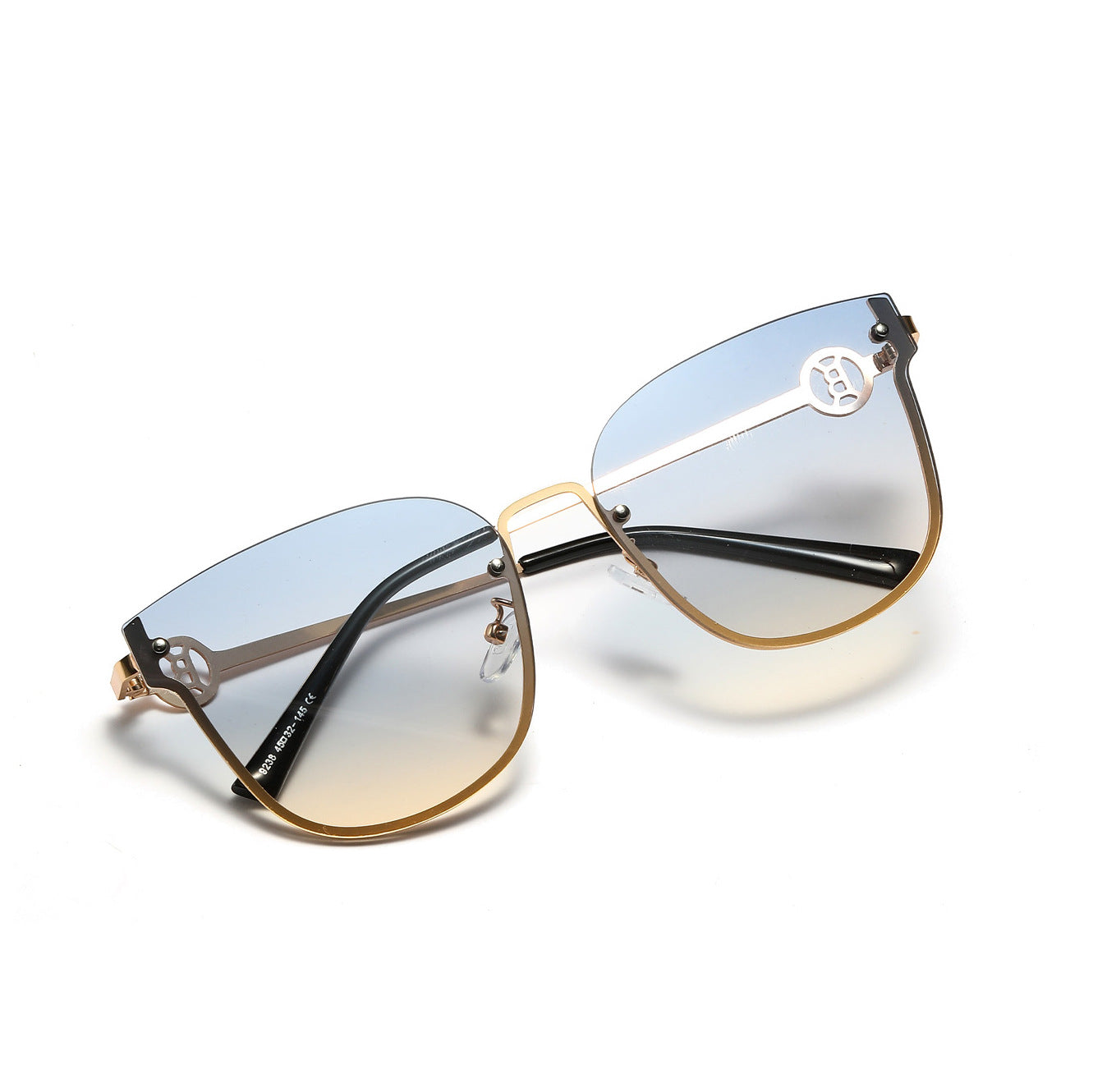Damen modische oversized Sonnenbrille mit einzigartigem Verlauf Brehn