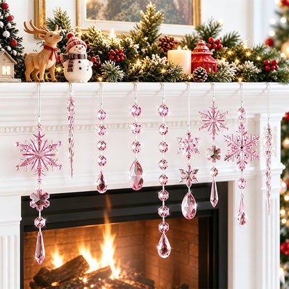 Kristall Schneeflocken Ornament Set