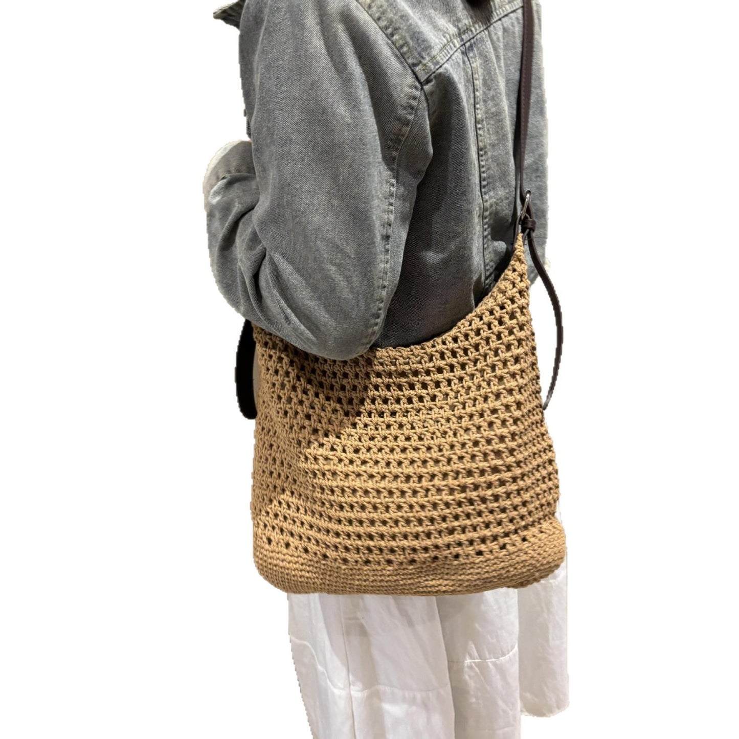 Trendige Makramee-Basket-Bag Brehn