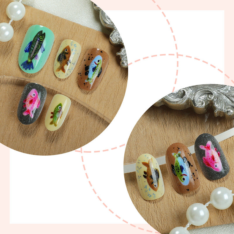 Kreatives Press-On Nagelkunst-Set mit einzigartigen Insekten-Designs Brehn