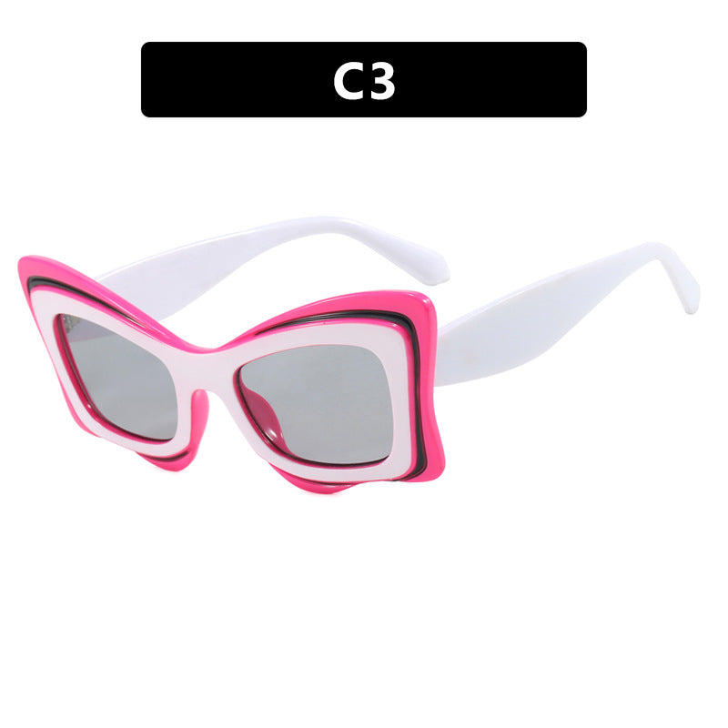 Damen oversized Sonnenbrille im extravaganten Design Brehn
