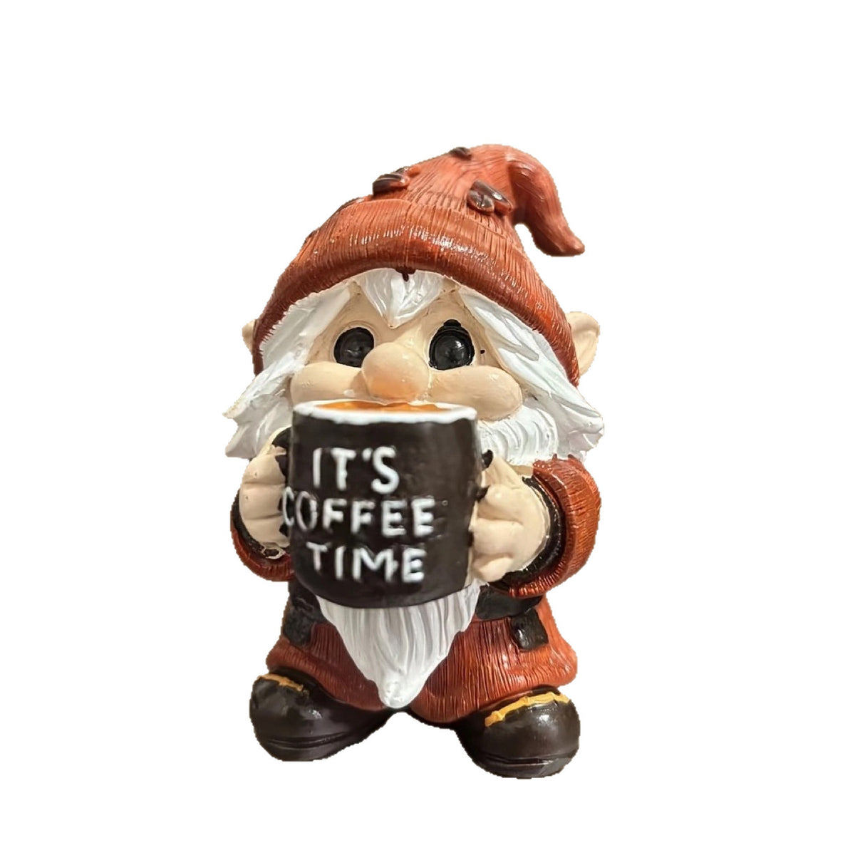 Dekorative Kaffeetrinkende Weihnachtsfigur Brehn