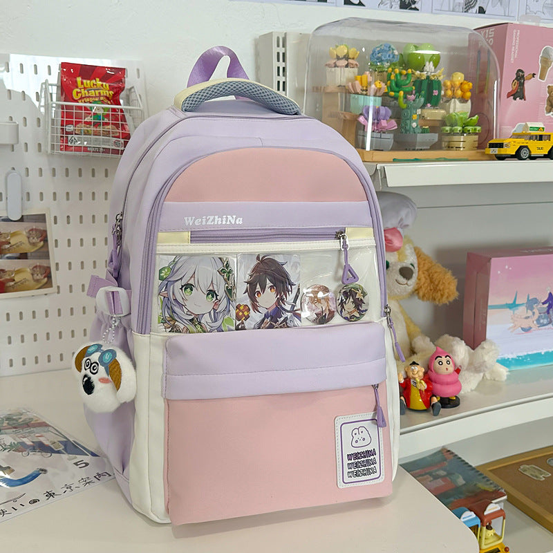 Ästhetischer Graphic Design Schulrucksack