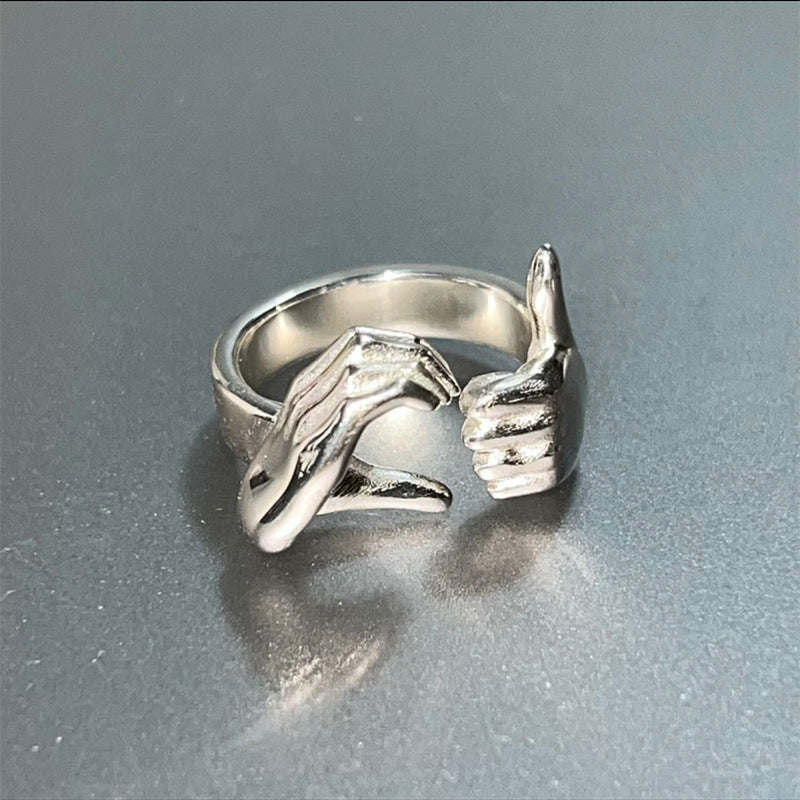 Künstlerischer Handgestenring Brehn