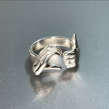 Künstlerischer Handgestenring Brehn