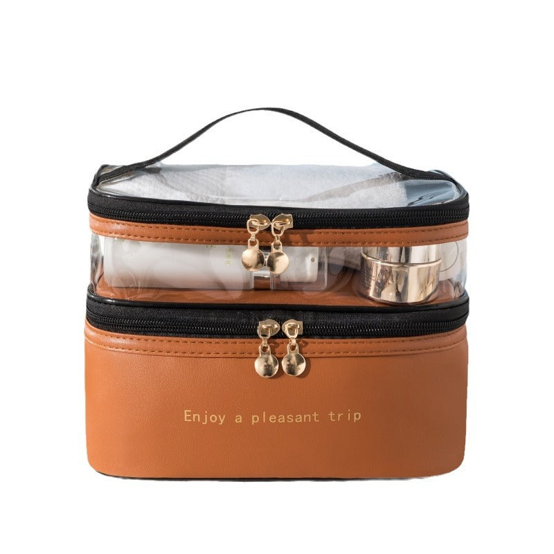 Dual-Layer Transparenter Kosmetik Organizer Brehn