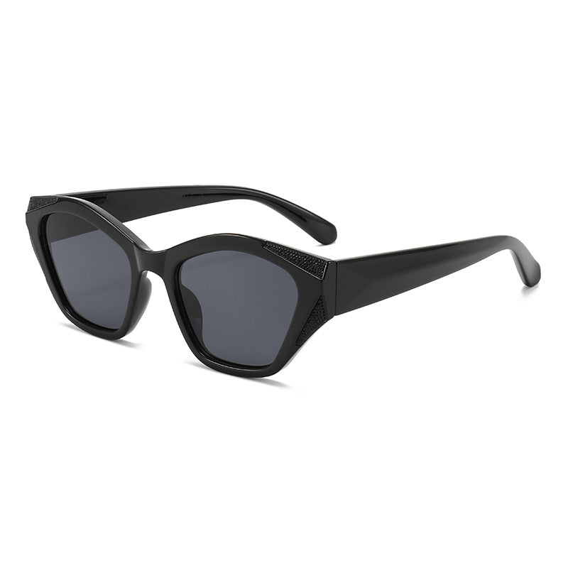 Damen modische oversized Sonnenbrille mit glitzernden Akzenten Brehn