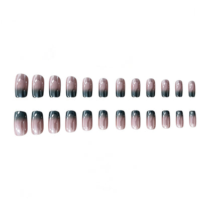 Glänzende Ombre Nail Art Verlängerungen Brehn