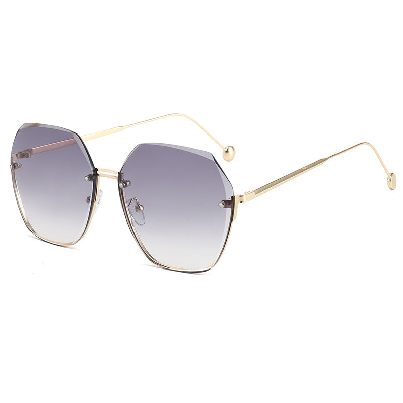 Damen oversized Sonnenbrille im modernen Hexagon-Stil Brehn