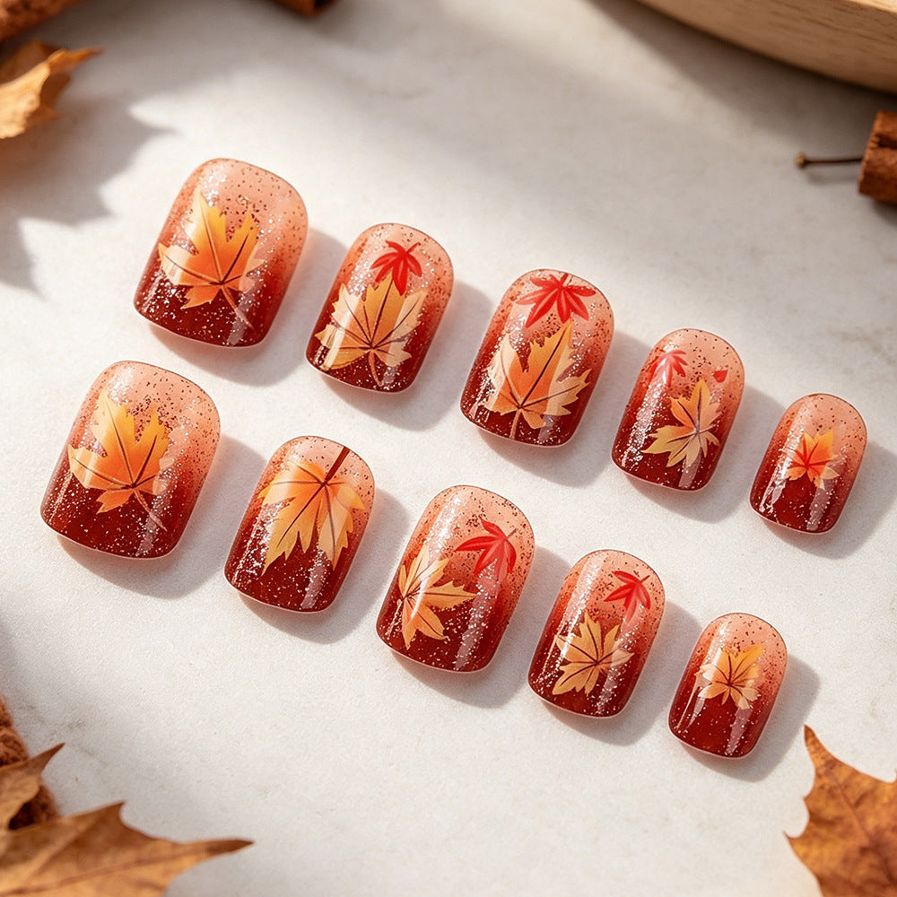 Herbst-Themen Gel-Nagelkunst Brehn