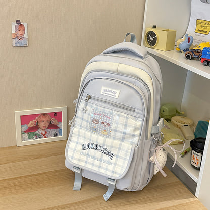 Trendiger geräumiger Rucksack mit transparenter Tasche Brehn