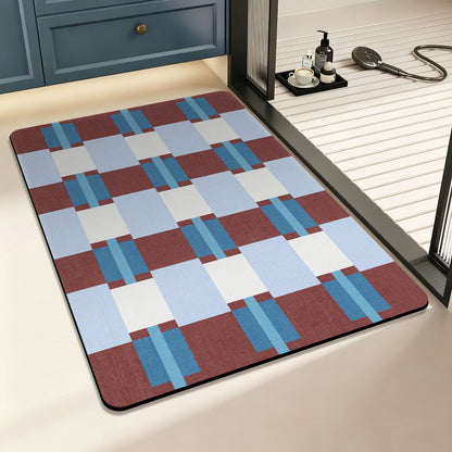 Geometrische kariert Bodenmatte