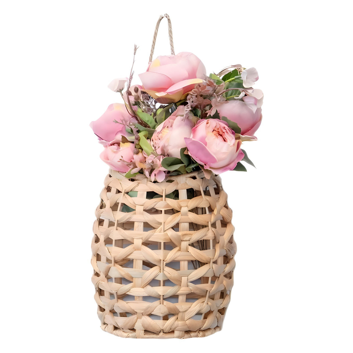 Dekorativer Blumenkorb mit Henkel Brehn