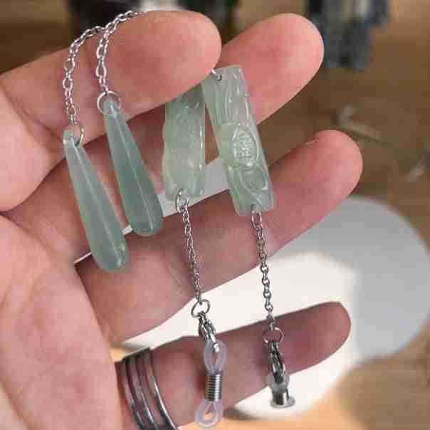 Artisan Blatt Design Anhänger Ohrringe Brehn