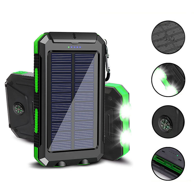 BowLift | 20000 mAh Solar Charger Waterproof Power Bank External