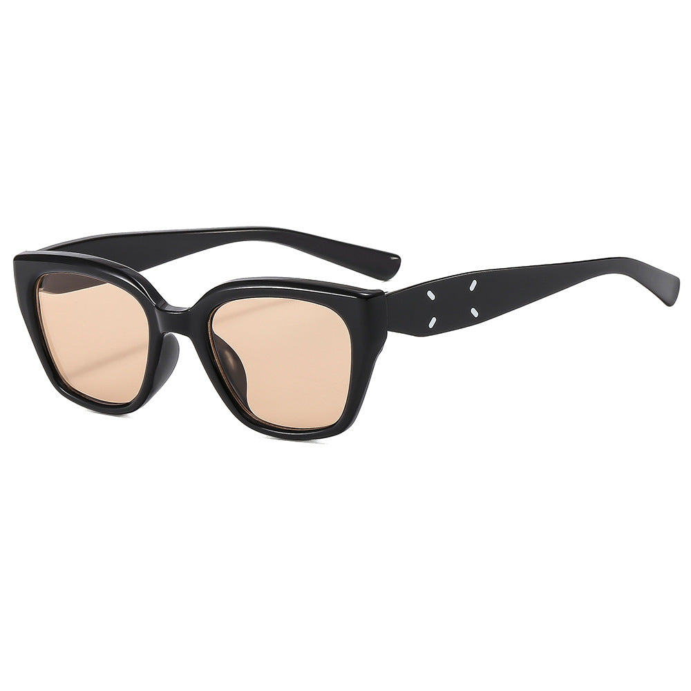 Damen einzigartige Sonnenbrille mit auffällig geformtem Rahmen Brehn