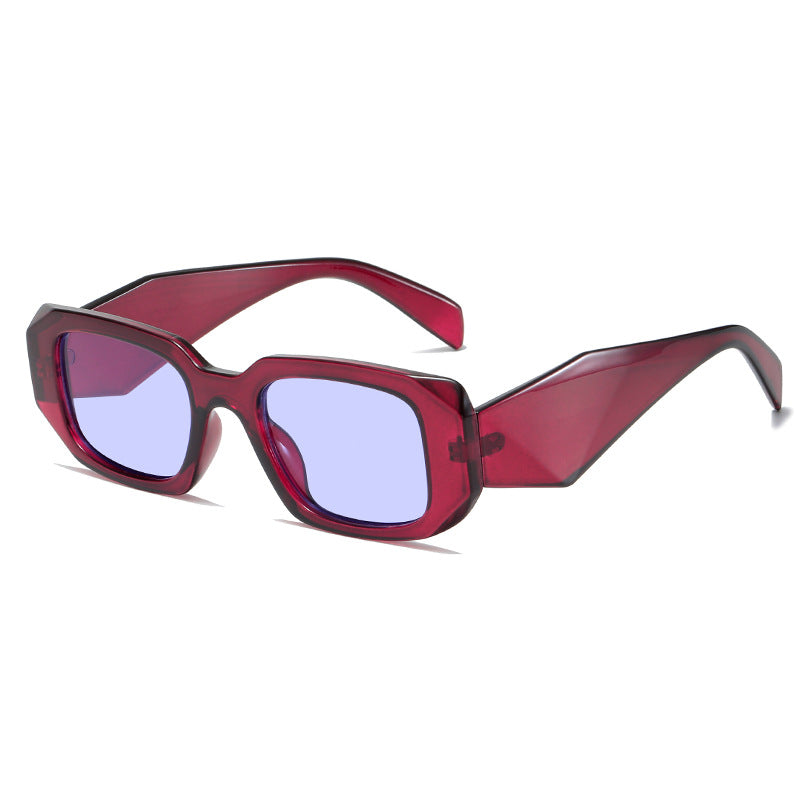 Damen quadratische Designer-Sonnenbrille mit modernem akzentuiertem Rahmen Brehn