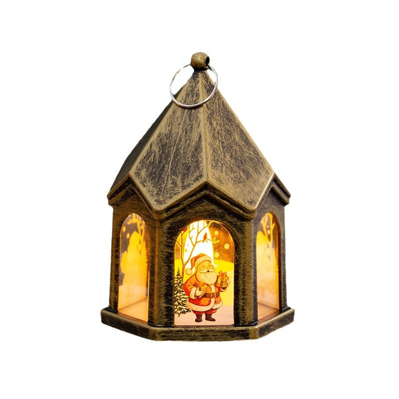 LED Weihnachtslaterne mit nostalgischem Design