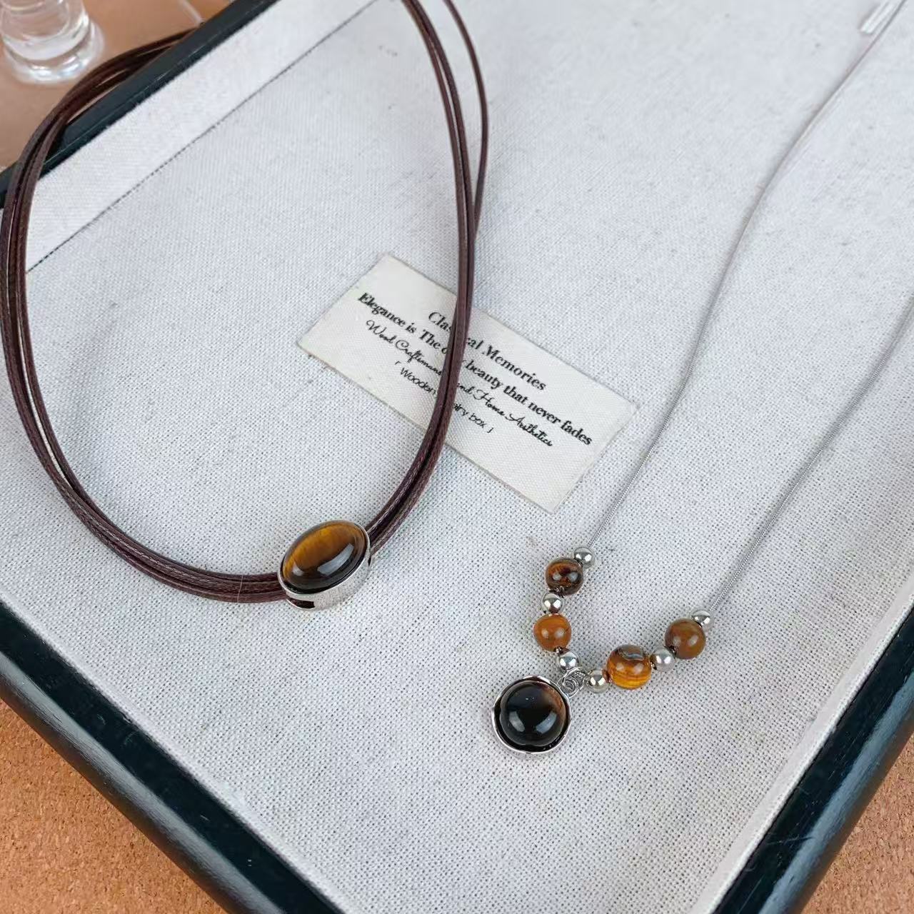 Tiger Eye Anhänger Necklace Brehn