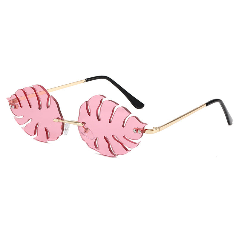 Damen modische Sonnenbrille mit markantem Blattdesign Brehn