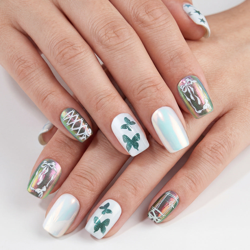 Künstlerisches Schmetterlings-Nageldesign-Set Brehn
