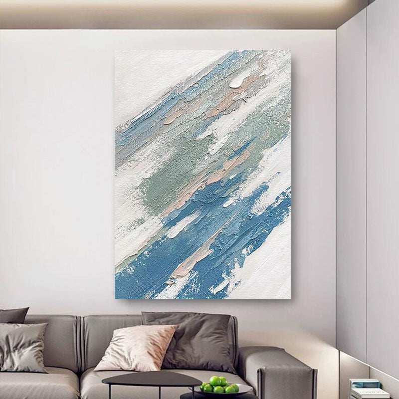 Texturiertes abstraktes Acryl-Leinwandkunst