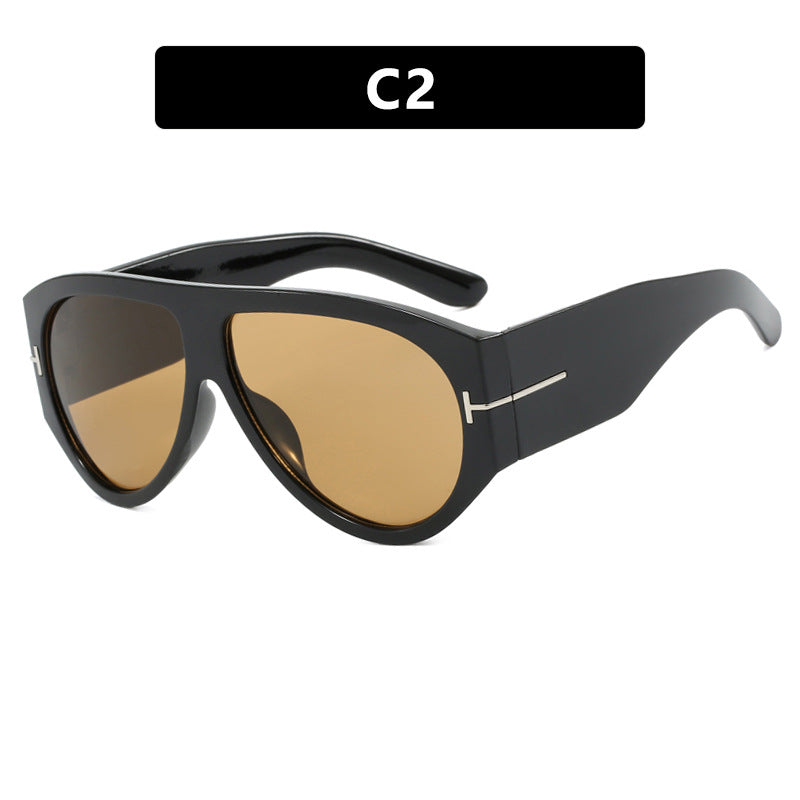 Damen modische oversized Sonnenbrille im Retro-Stil Brehn