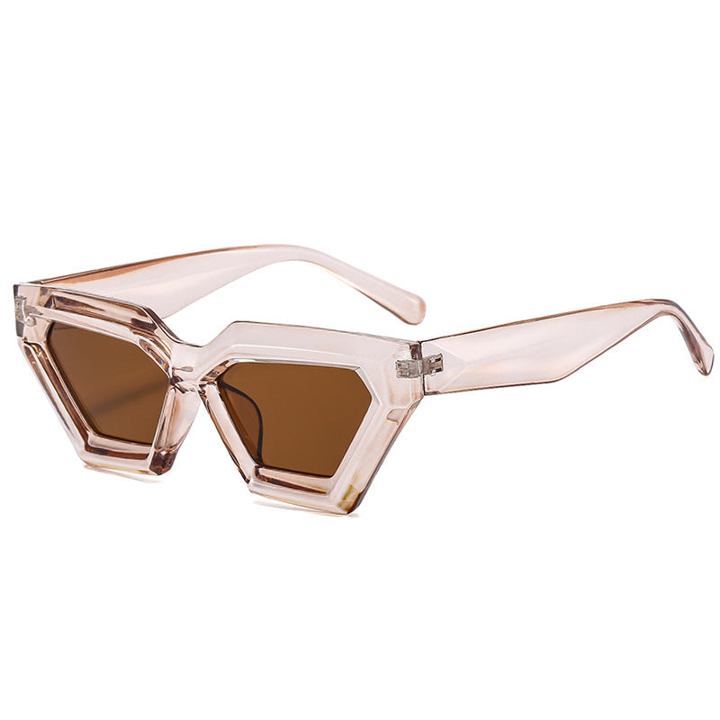 Damen Geometrische Sonnenbrille mit modernem Design Brehn