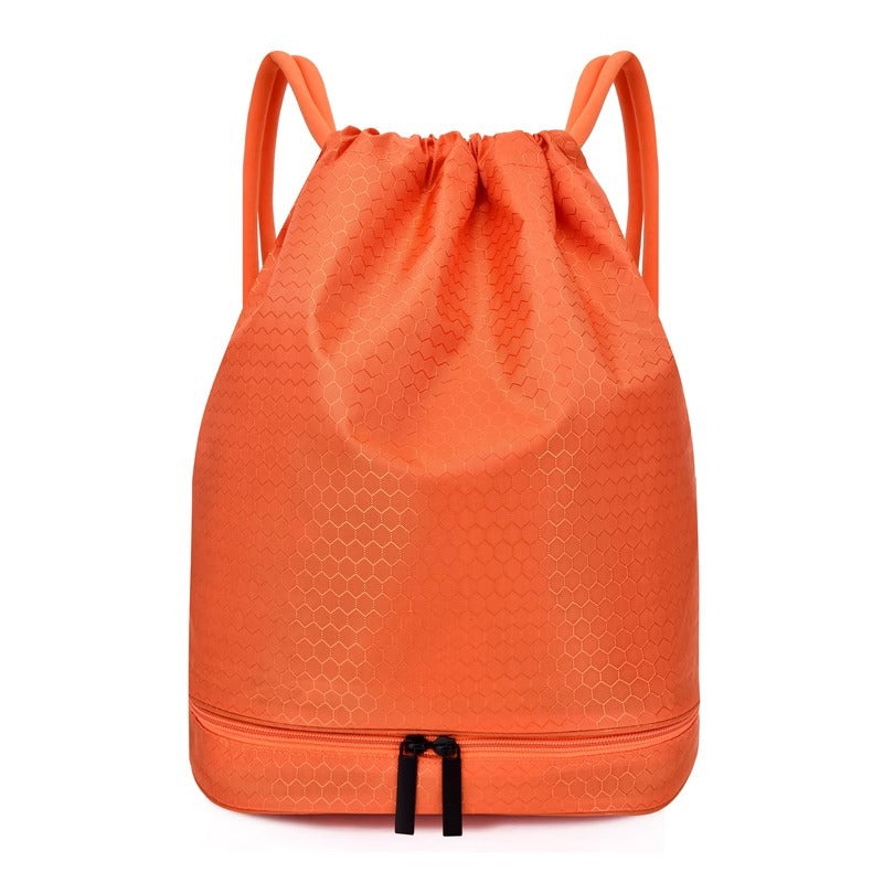 Leichter Hexagonmuster Kordelzug Rucksack Brehn