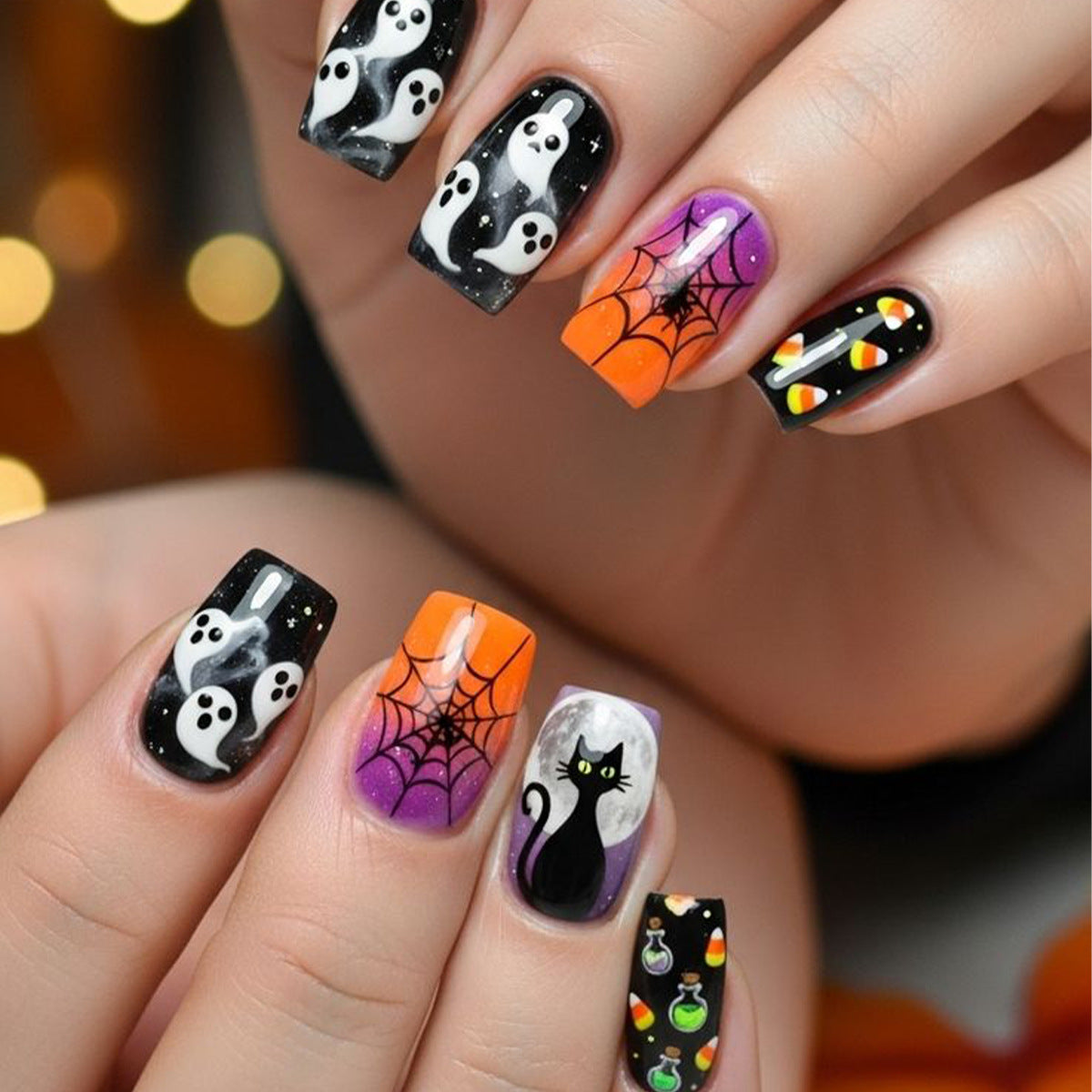 Halloween-Themen 3D Nagelkunst Erweiterungen Brehn 1789713237