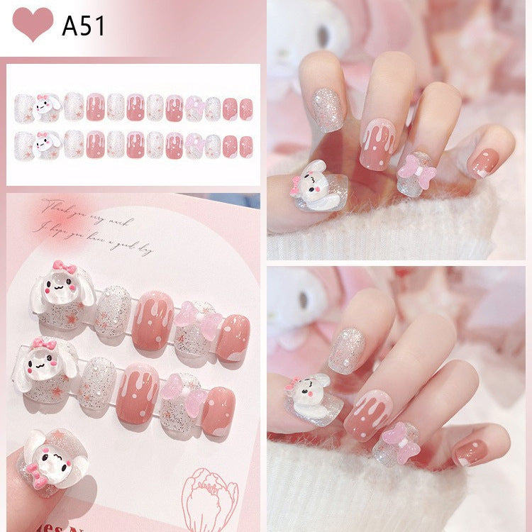 Dekorative florale Press-On-Nagelspitzen Brehn