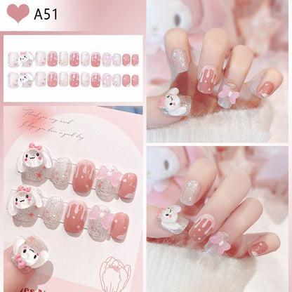 Dekorative florale Press-On-Nagelspitzen Brehn
