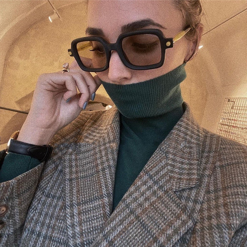 Damen quadratische Sonnenbrille mit auffälligem und modernem Design Brehn