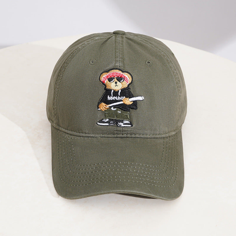 Männer's Bestickte Cartoon-Charakter Baseballcap Brehn