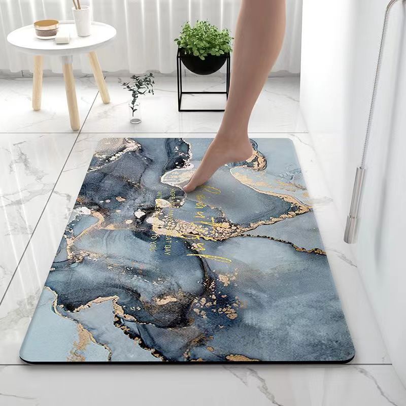 Abstraktes Marmor Design Badematte