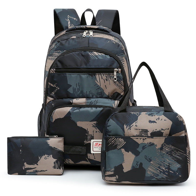 Trendiger Rucksack mit Isolierter Lunchbox und Federmäppchen Brehn