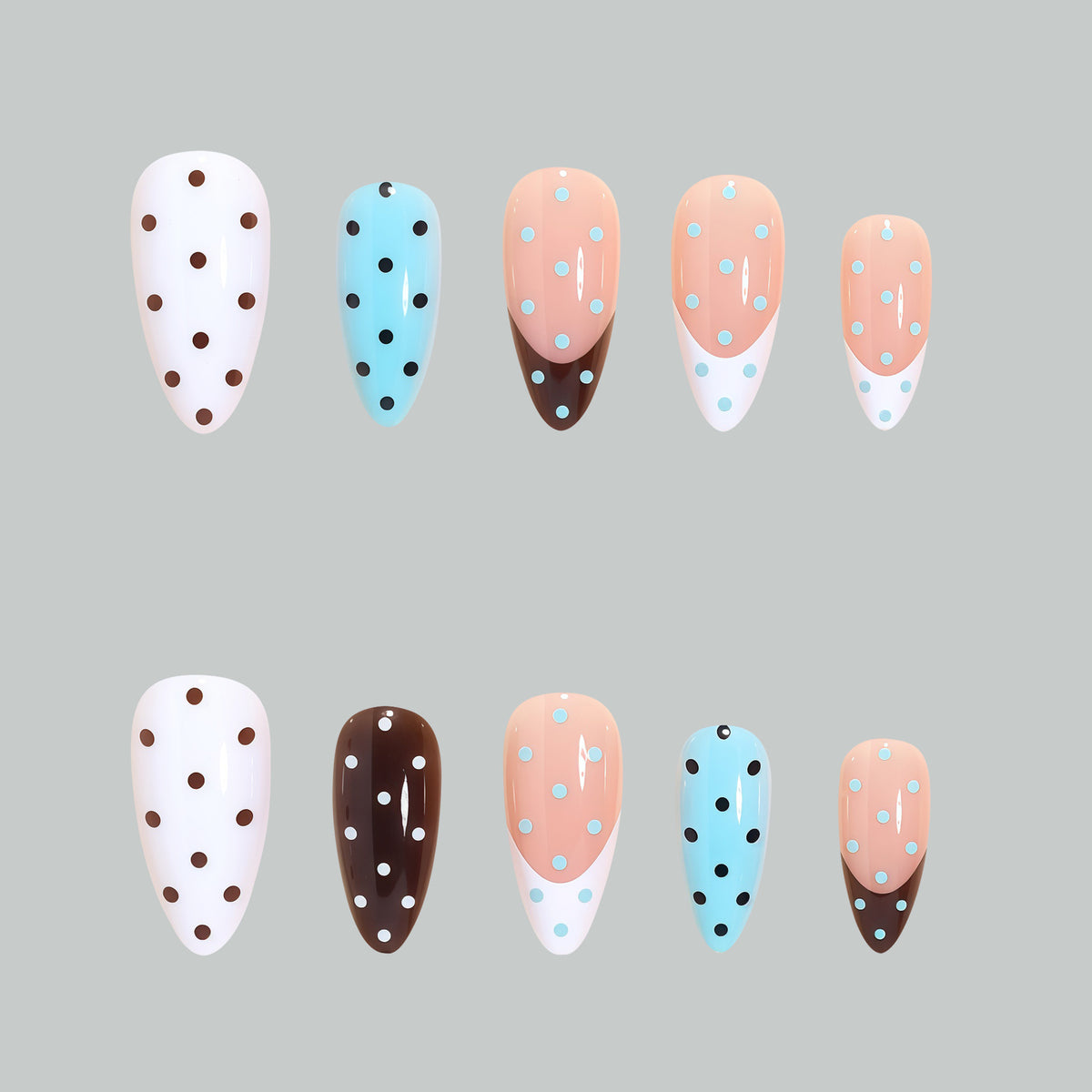 Künstlerisches Stiletto Nageldesign Set Brehn